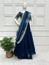 Jk Designer Party Wear Blooming Vichitra Lehenga Readymade Sarees Wholesale Price In Surat